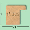 WENGUE ROJIZO TF 21x21 - Imagen 2